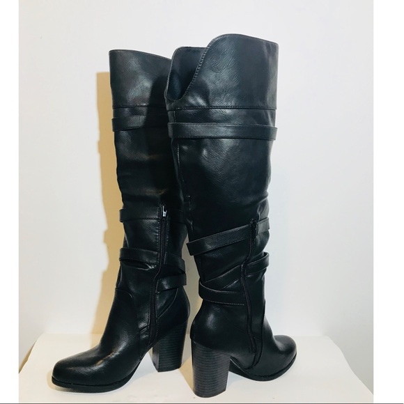 Black Womens Boots Size 7 - Picture 2 of 6